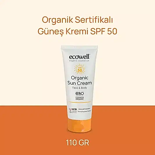 Sertifikalı Organik Güneş Kremi SPF 50 - 110 gr