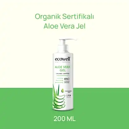 Sertifikalı Organik Aloe Vera Jel - 200 ml