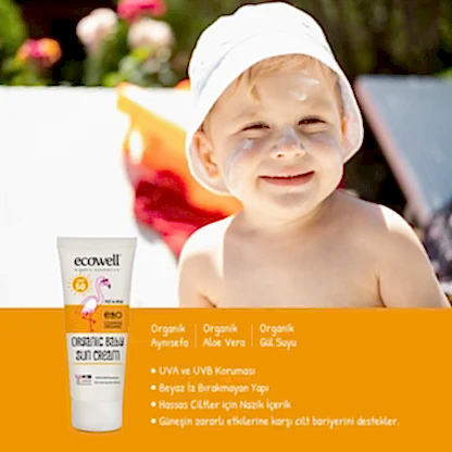 Sertifikalı Organik Bebek Güneş Kremi SPF 50 - 110 gr